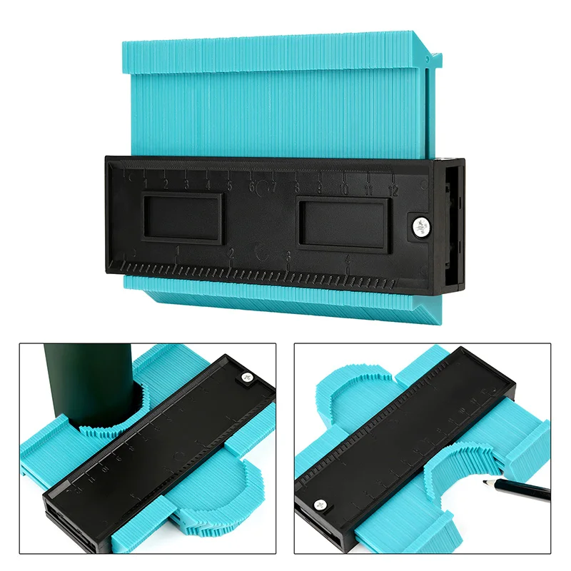 

5 Inch Plastic Profile Shape Contour Gauge Gauge Irregular Shape Profile Gauge mark green