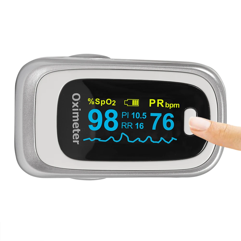 

OLED Finger Clip Blood Oxygen Monitor Portable Heart Rate Oximeter OLED Heart Rate Household Medical Machine Saturometro