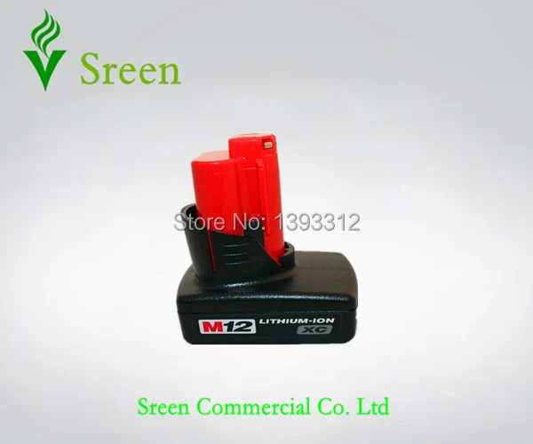 

New 4000mAh Power Tool Lithium Ion Battery Packs Replacement for Milwaukee M12 12V(10.8V) Cordless Drill Rechargeable Battery