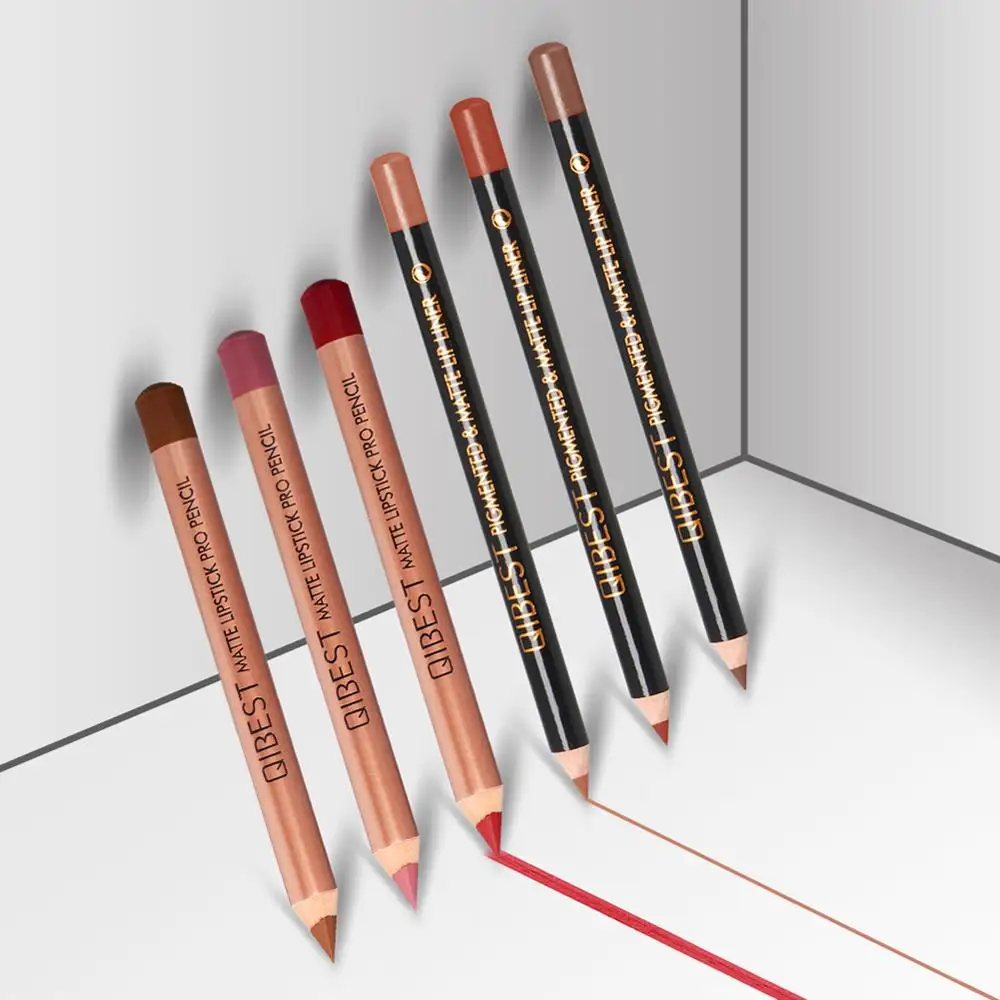 Natural Sexy Matte Lip Stick Lip liner Lip Liner Pencil Matt Lips liner Pen Set Makeup Tool Cosmetic