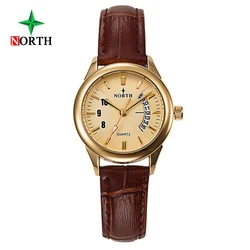 North Fashion Women Watches Unique Calendar Design Woman Casual Watches Genuine Leather Elegant Lady's Clock Female Gift Hour North Fashion Women Watches Unique Calendar Design Woman Casual Watches Genuine Leather Elegant Lady's Clock Female Gift Hour