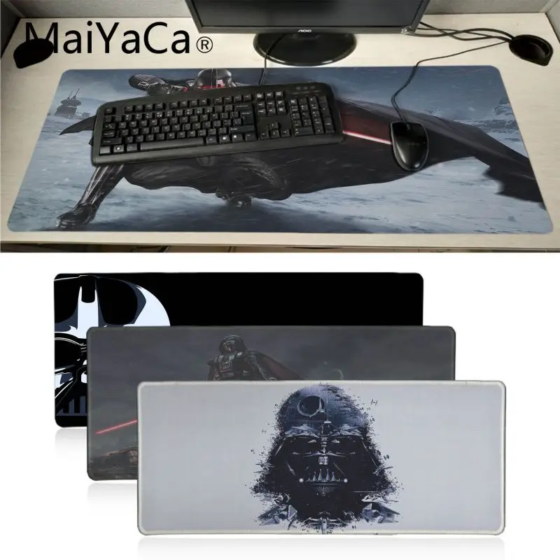 

Maiyaca Star War Darth Vader Unique Desktop Pad Game Mousepad Large Lockedge alfombrilla gaming Mouse pad gamer PC Computer mat