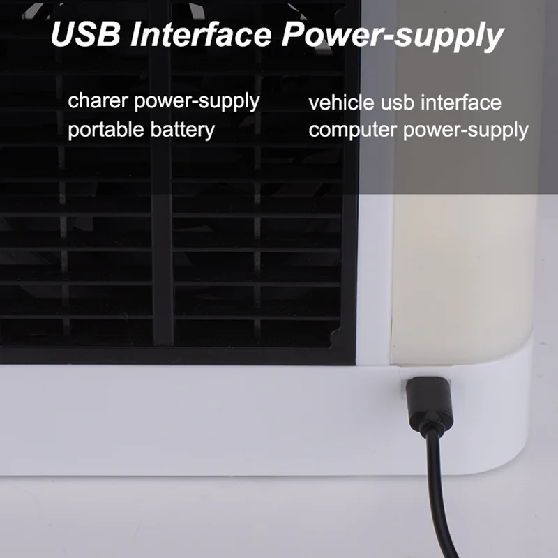 Auto USB Tragbare Klimaanlage Persönliche Verdunstungsluftkühler Purifier Luftbefeuchter Desktop Lüfter Auto Klimaanlage 5 v