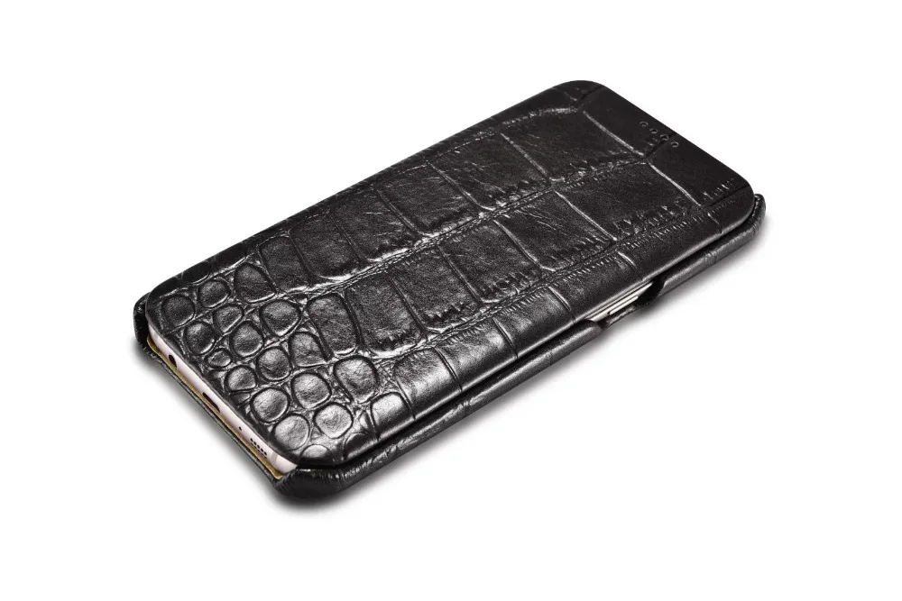 

(1PC)New Crocdile for samsung s7 edge G9350 cover Original icarer Brand genuine Leather natural skin cover magnet wallet Case
