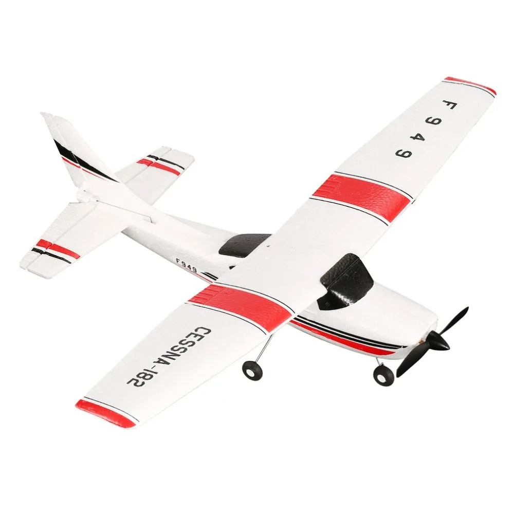 WLtoys F949 3 канала 2,4 ГГц Радиоуправляемый р/у самолет с неподвижным крылом RTF CESSNA-182 плоскости уличный Дрон игрушки для возраста 14+ детская