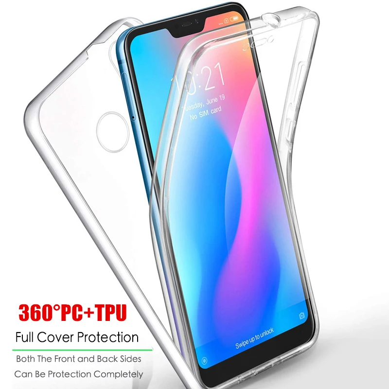 

Clear 360 Full Shockproof Case for Xiaomi Mi 9 SE 8 5X 6X A1 A2 Lite Redmi Note 7 6 5 Plus 5A Prime 6A 4 4X S2 Go Pocophone F1