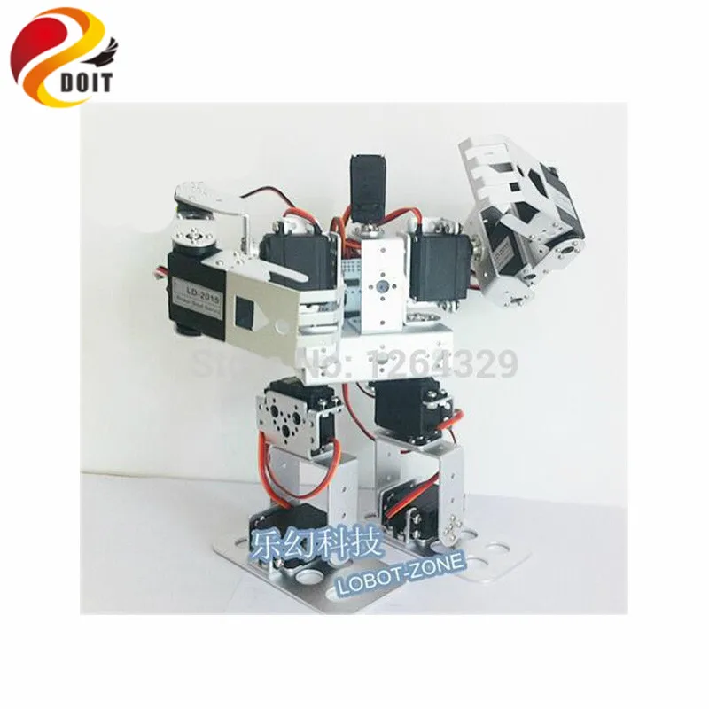 

Official DOIT 11DOF Humanoid Robot Feet/Walking Robot / a full Set Servo Bracket for Robot +11 PCS High Torque Servos / Robot