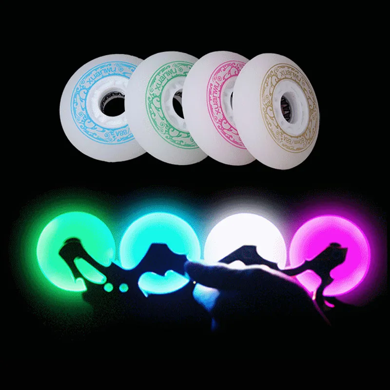 الزلاجات الرول ، 100% الأصلي فلاش LED الأسطوانة لل زلاجات دوارة ، 88A 72/76/80 ملليمتر مضمنة عجلات الكبح ل سيبا أحذية تزلج I4