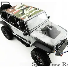 4 Dr Мягкий Топ камуфляж черный стержень для 1/10 гусеничный автомобиль осевой SCX10