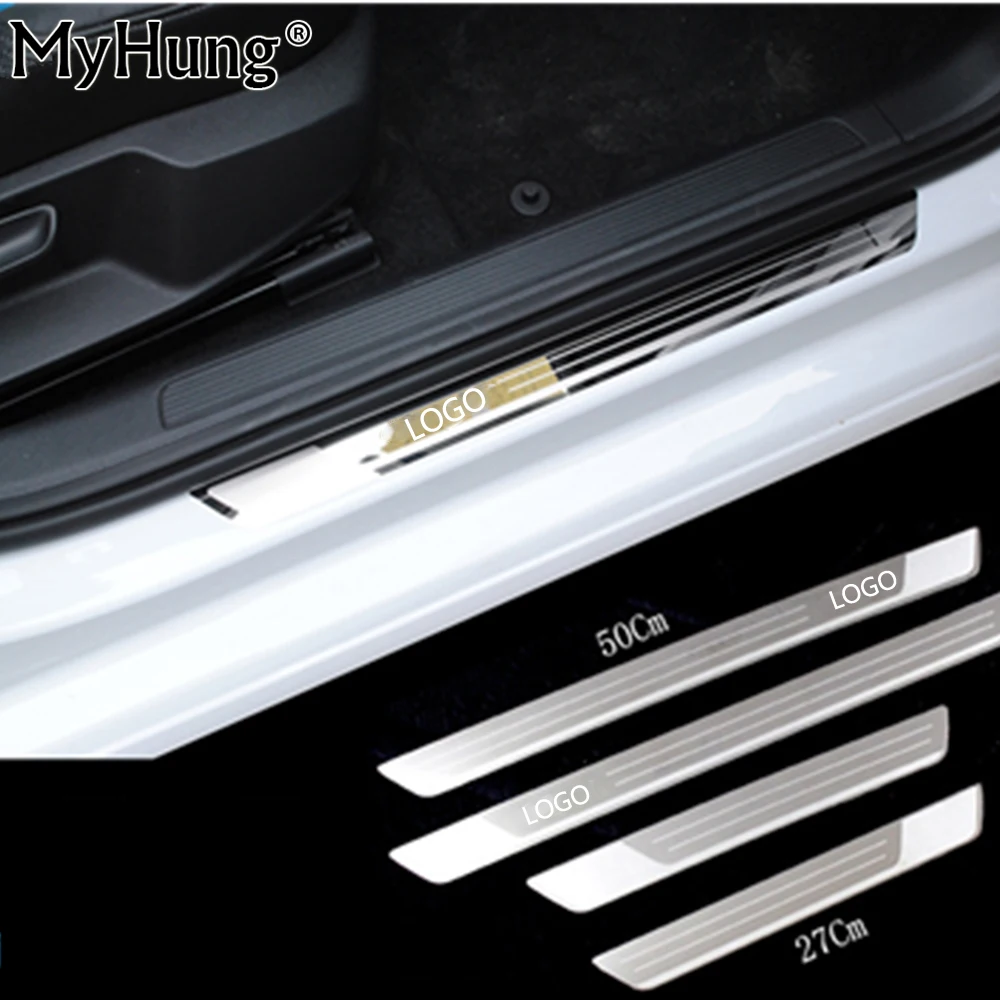 

Car Door Sill For Volkswagen Golf 7 Golf7 MK7 MK 7 2013 2014 2015 Scuff Plate Sill Protectors Sticker Stainless Steel 4pcs