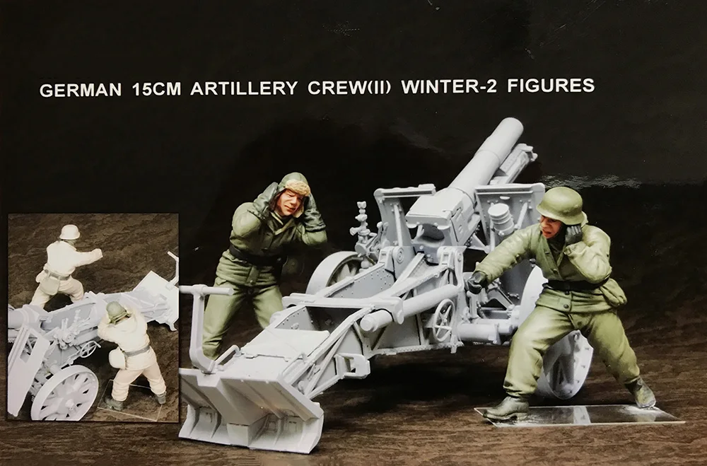 Buy 1/35 German Artillery Crew winter 2 soldies toy