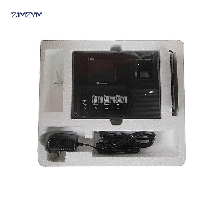 A-C030 fingerprint attendance punch card machine Biometric Fingerprint Time Attendance TCP IP TFT Energy-Saving Recorder Clock