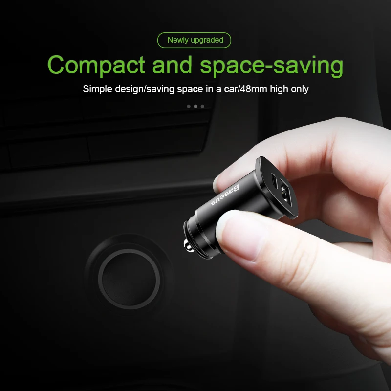 Baseus 30 Вт Быстрая зарядка 4,0 AFC SCP автомобильное зарядное устройство для iPhone samsung huawei PPS Быстрая зарядка USB PD быстрая зарядка автомобильное зарядное устройство
