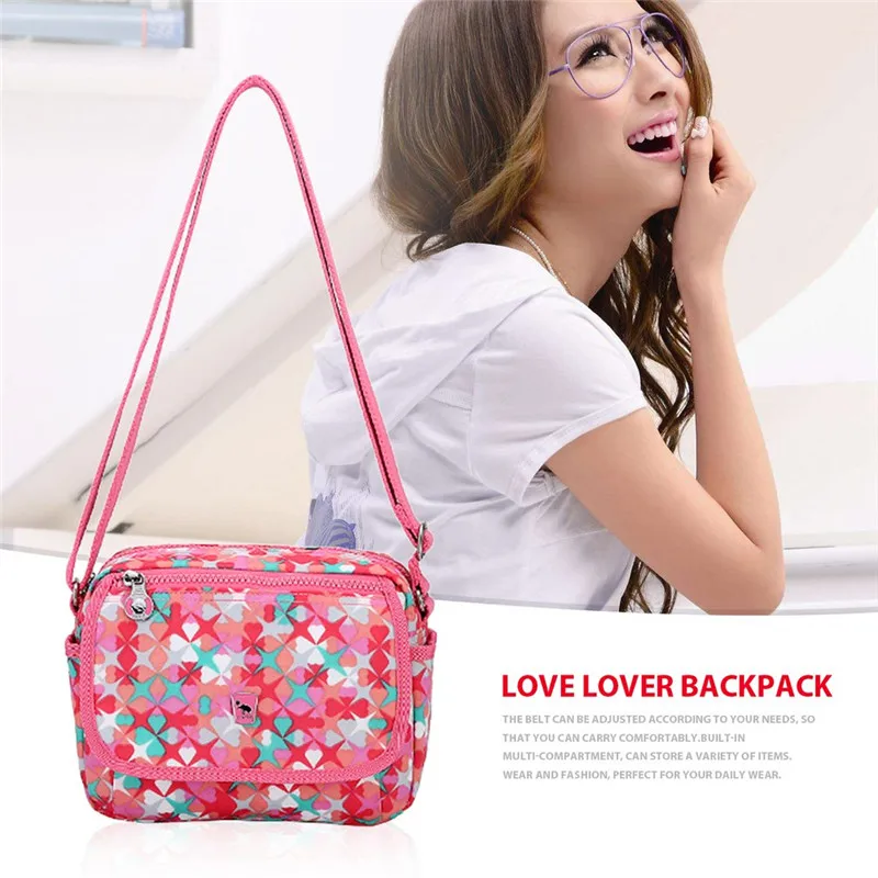 

2018 Oiwas Simple And Generous Inclined Shoulder Bag Cartoon Elephant Pattern Leisure Bag Great For Female Portable For Outdoors