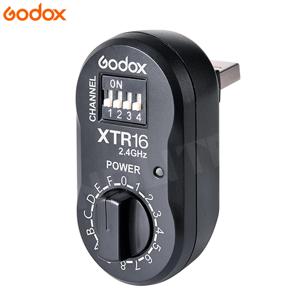 Godox XTR-16 Flash Receiver 2.4G Wireless X-system for X1C X1N XT-16 Transmitter Trigger Wistro AD360/DE/QT/DP/QS/GS/GT Strobe |