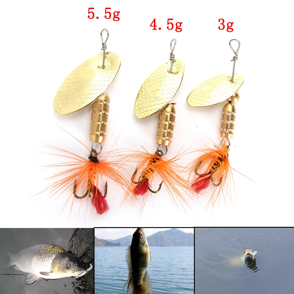

8g Metal Spoon Lures Double Drop Sequins Fishing Tackle Fishing Tackle Metal Spinnerbait