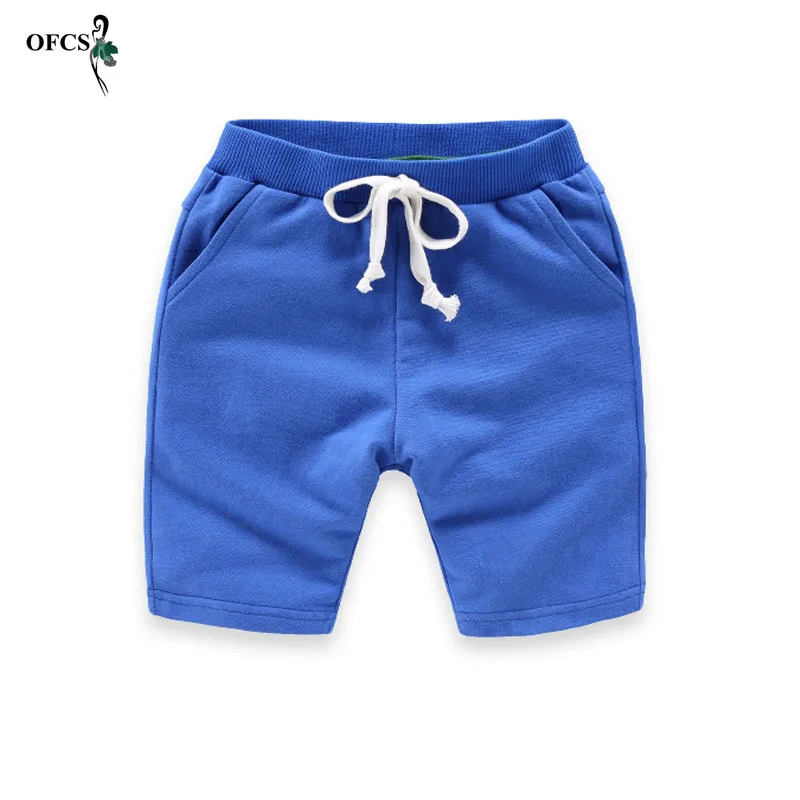 Children's Shorts Solid 8 Colors Kids Trousers Cotton Pants For Boys & Girls Summer Beach Loose Retail Shorts 80-150 boys shorts