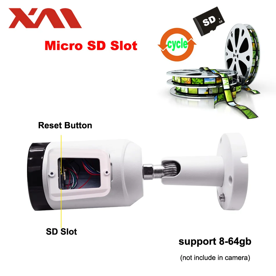 XM Wifi наружная IP камера 1080P Водонепроницаемая 2.0MP беспроводная безопасности