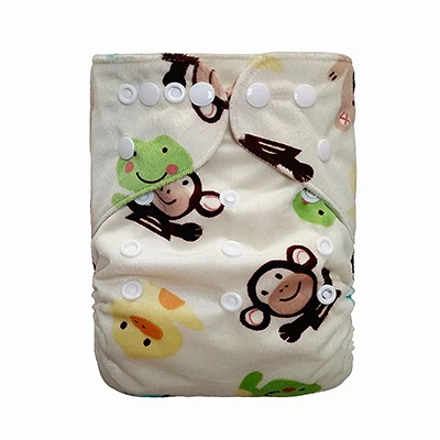 Goodbum тканевый подгузник с принтом/рисунок Minky многоразовые моющиеся подгузники удобные двурядные кнопки Детские тренировочные штаны - Цвет: C804