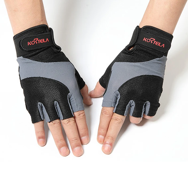 KORTELA Body Building Fitness Gloves Half Finger women men Weightlifting Gym Training indoor Bike Cycling Gloves equipment 2019
