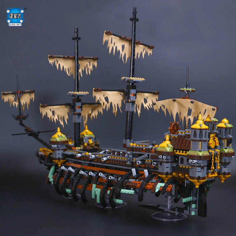 

New Lepins Pirate Ship Series Building Blocks The Slient Mary Set Children Compatible Educational Bricks Figures Toys Model Gift