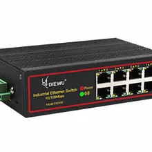 8 Порты промышленный Ethernet коммутатор 10/100 Мбит/с сигнала укрепление din-рейка Тип высоких и низких Температура сетевой коммутатор