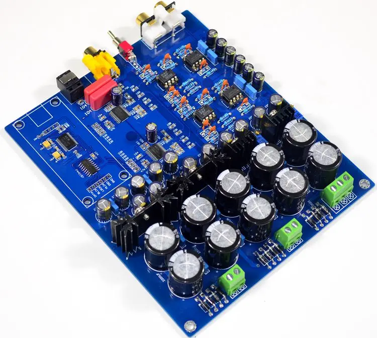AK4396VF decoder board AK4113 luxury decoder dual chip JRC5532 NE5534 DAC support fiber coaxial USB input