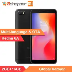 В наличии оригинал Глобальный Версия Xiaomi Redmi 6A 2 GB 16 GB 5,45 "18:9 полный Экран MTK Helio A22 4 ядра 13MP Камера телефона