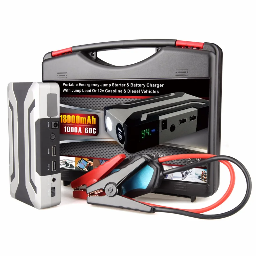 Prix pour Puissant Démarreur Voiture De Saut 1000A Courant de Crête pour L'essence 8.0L Diesel 6.0L Voiture Chargeur de Batterie polymère lithium-ion pâte Prix pour Puissant Démarreur Voiture De Saut 1000A Courant de Crête pour L'essence 8.0L Diesel 6.0L Voiture Chargeur de Batterie polymère lithium-ion pâte