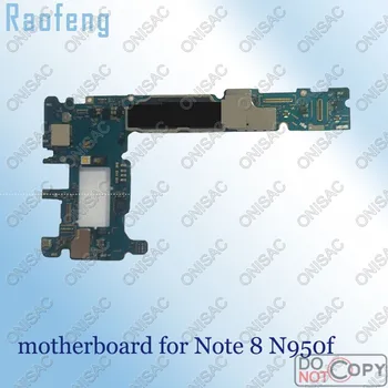 

Raofeng Unlocked for samsung note8 n950t motherboard 64gb whole function mainboard with full chip Logic Board