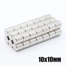 50 шт. 10x10 мм неодимовые Дисковые магниты NdFeB 10x10 мм супер сильные мощные редкоземельные 10 мм x 10 мм N35 Маленькие круглые магниты