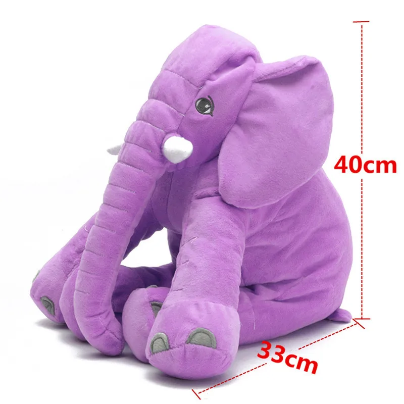 Brinquedos do Bebê Elefante de Pelúcia Almofada do Assento Cama de Pelúcia 40 33 Centímetros Boneca Calma Macia Travesseiro Sono Sono Cama Lombar Crianças Portátil Quarto da 14 High Quality baby sleep cushion