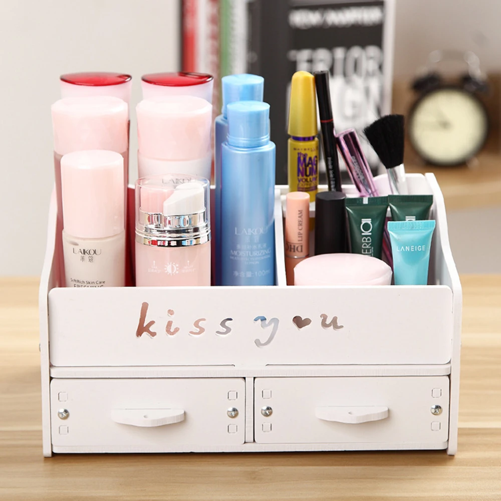 ONNPNNQ Stylish Makeup Brush Storage Box Cosmetic case Lipstick Holder Sundries Small Objects Box Wholesale Desktop Organizer7