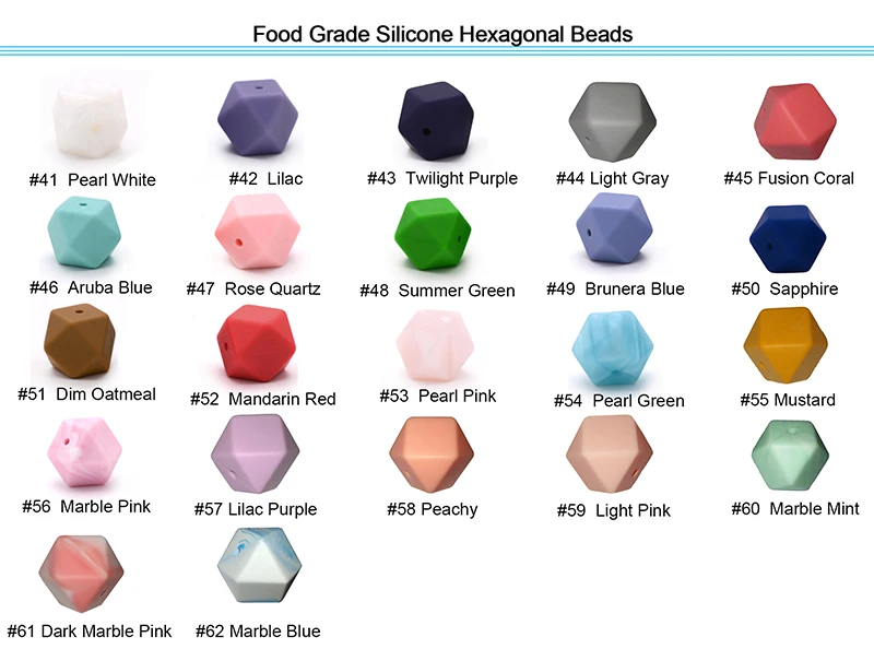 silicone hexagon beads-3