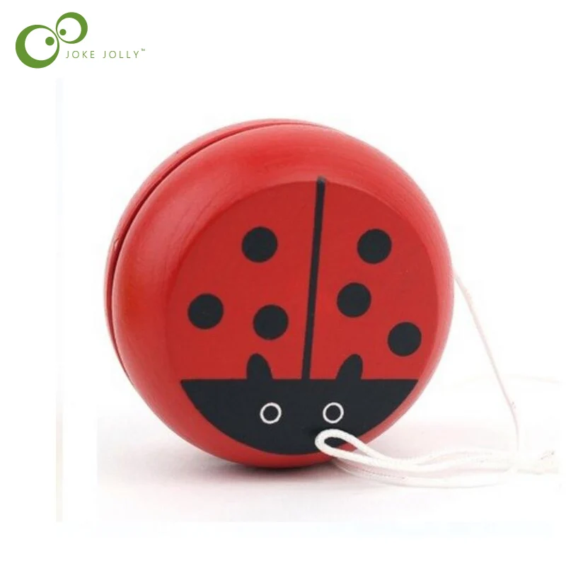 Red Cute animal yo yo toys Bearing Professional Yoyo Toys wood High