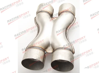 

UNIVERSAL ALUMINIZED STEEL EXHAUST CROSSOVER X PIPE 2.25" INLET 2.25"OUTLET