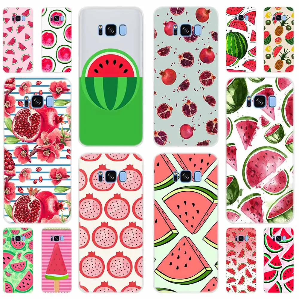 Чехол с изображением фруктов арбуза граната для Samsung Galaxy S8 S9 S10 S20 S30 Plus Uitra Lite Cover S10E