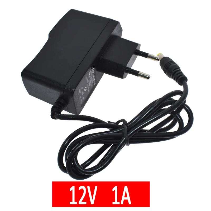 100-240 В AC в DC адаптер питания зарядное устройство адаптер 5 в 12 В 1A 2A 3A 0.5A ЕС вилка 5,5 мм x 2,5 мм DC разъем Micro USB для Arduino - Цвет: 12V 1A