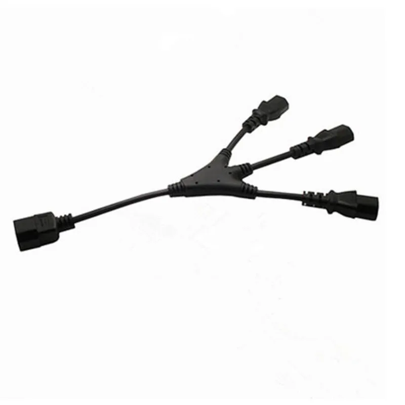 LBSC IEC 320 C14 Мужской до 3 x C13 Женский Y кабель питания сплиттера 1ft