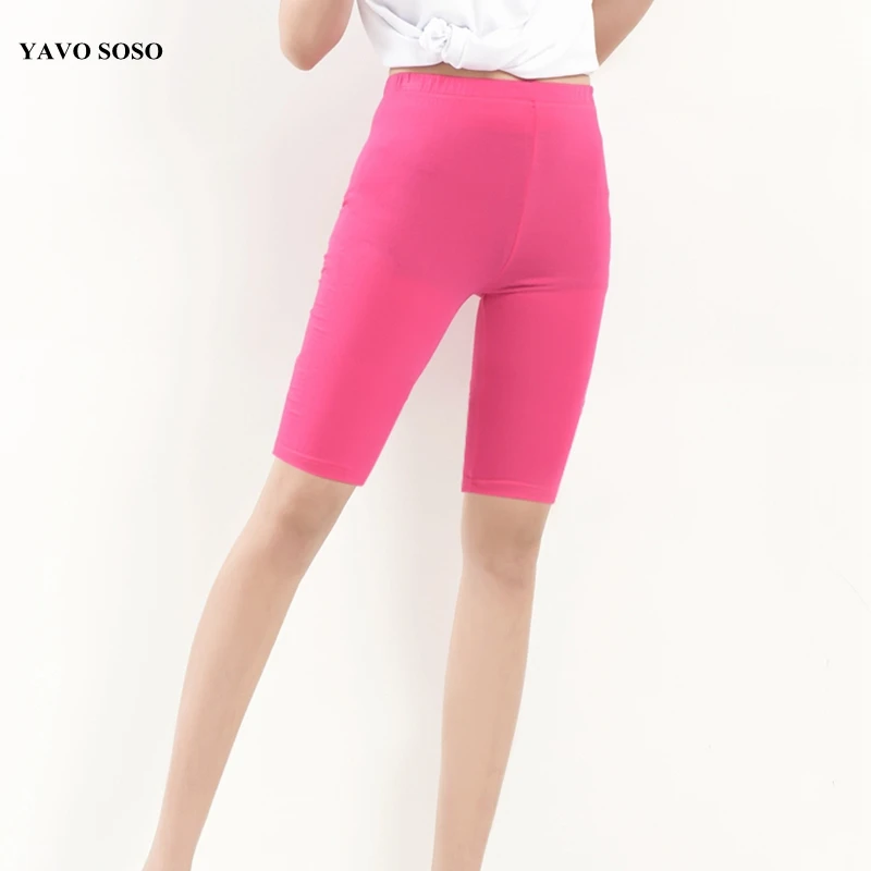 YAVO SOSO Women leggings Summer style Bamboo Fiber big size Plus size 7XL  candy color women's Knee Length pants - AliExpress