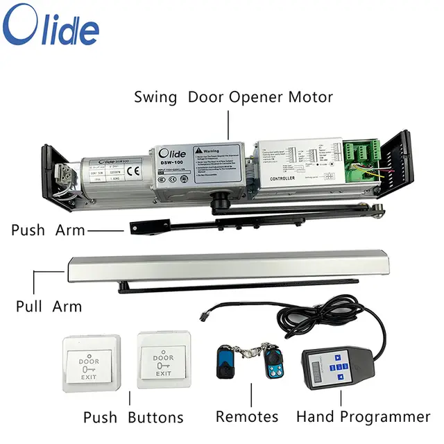 Electric Handicap Door Opener With Push Button Remote Control