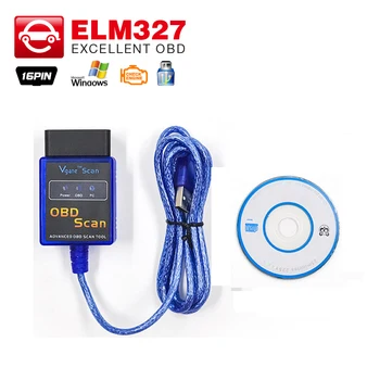 

Vgate ELM327 USB/ ELM 327 bluetooth V1.5 OBD2 OBDII Diagnostic Tool Work for OBD2 Vehicle USB OBD2 Scan