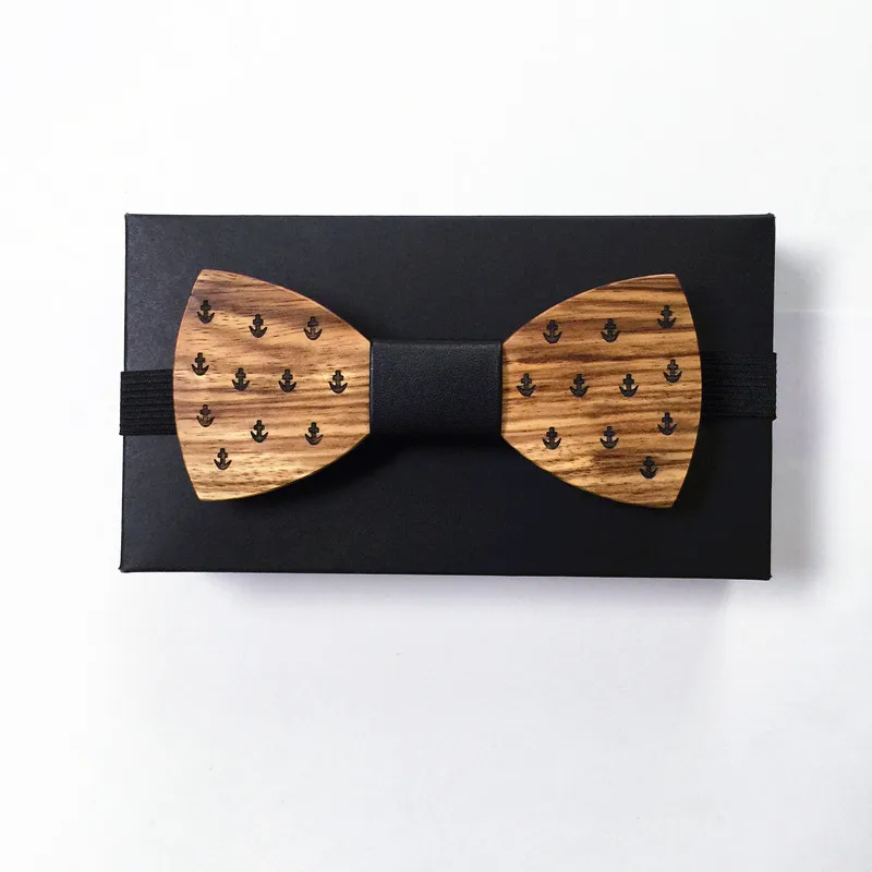 

HOT SALE Formal Commercial wedding Wooden Bow Tie Male Solid Color Marriage Bow Ties For Men Butterfly Cravat Wood Bow Tie