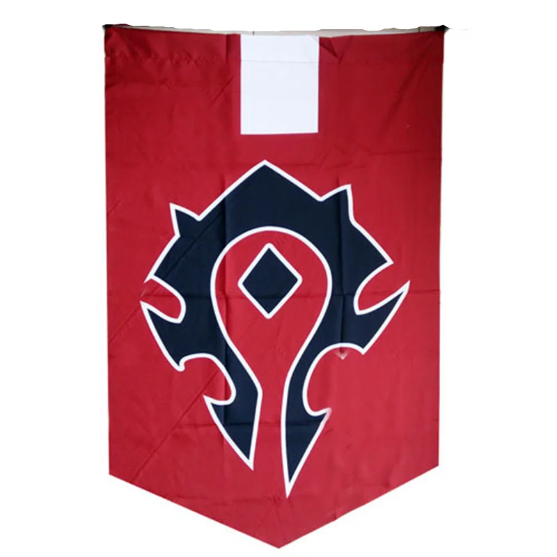 

WOW World of Warcr Alliance Horde Banner Embroidery Flag Dacron Cosplay Accessory Movie Warcraft