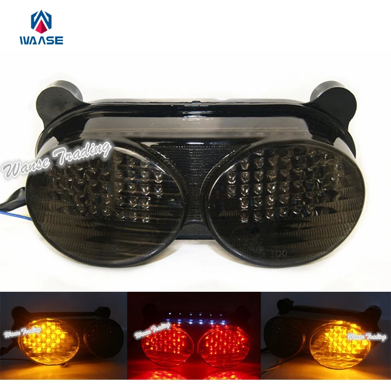 Tail Brake Turn Signal License Plate Integrated Light Smoke For 1998