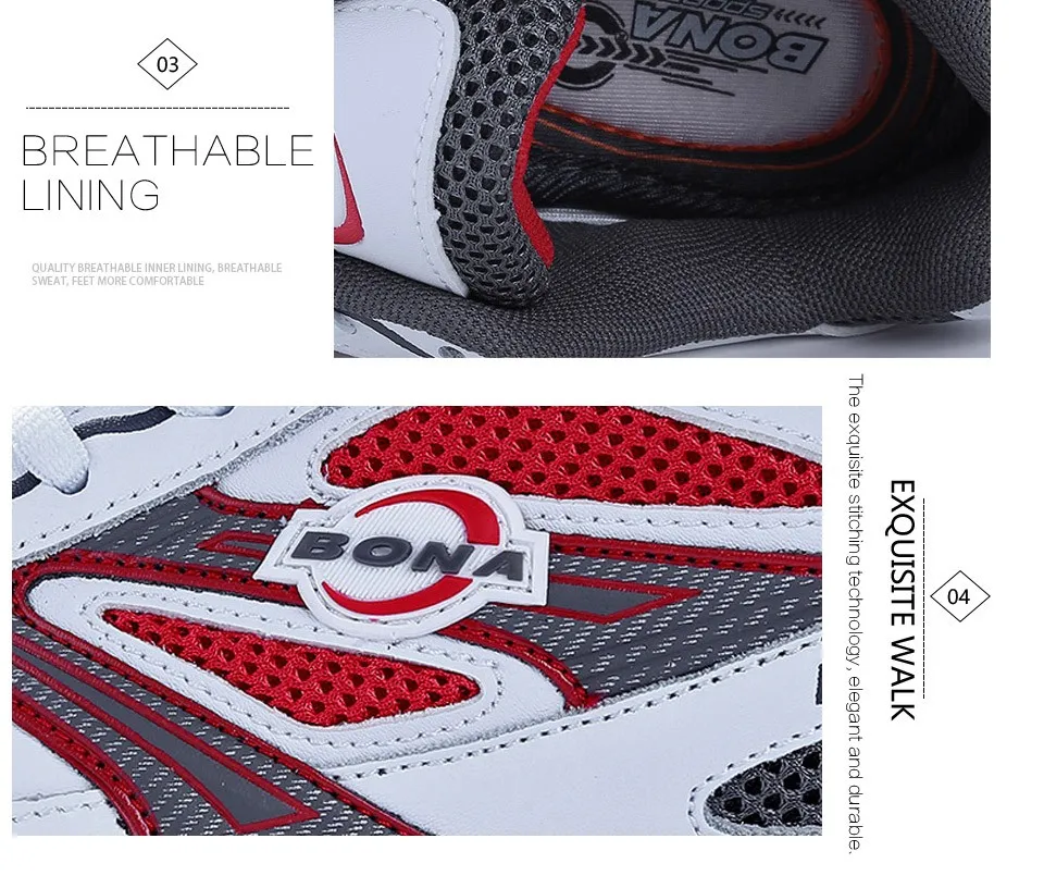 BONA New Classics Style Women Running Shoes Breathable Upper Outdoor Walking Jogging Sport Shoes Comfortable Ladies Sneakers