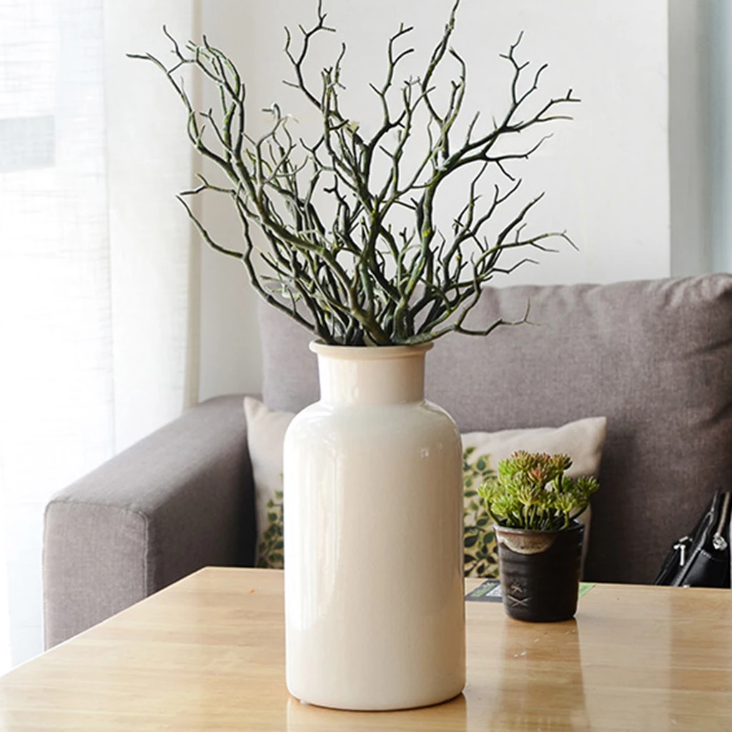 Artificial  Fake Plastic Plant Simulation Branch Home Room Decor Handmade Crafts Decorative Simulation of Aquatic Plants