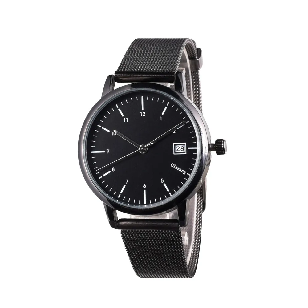 Простые парные часы римские Цифровые кварцевые наручные часы модные повседневные студенческий пояс часы Распродажа 533 - Цвет: Black Smaller