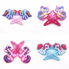 2 cái Đáng Yêu Con Ngựa Mới Cô Gái Tóc Phụ Kiện nhỏ Của Tôi Ponys Tóc Clip Phim Hoạt Hình Trẻ Em Cặp Tóc Trẻ Em Tóc Đồ Trang Trí(China)