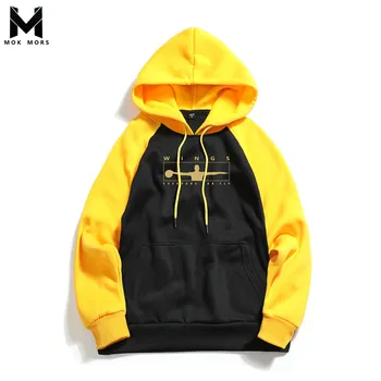 

Fashion Men's New High Street Casual Jogger Sportswear Large Size Thread Cuff Long Sleeve Cotton Men Hoodies Sweatshirts